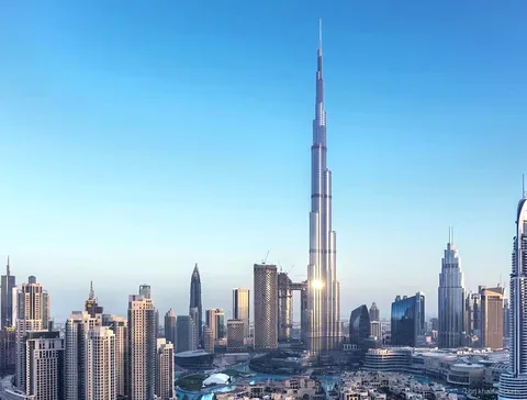 Vista dalla terrazza panoramica del Burj Khalifa incluso nel biglietto con transfer SUV