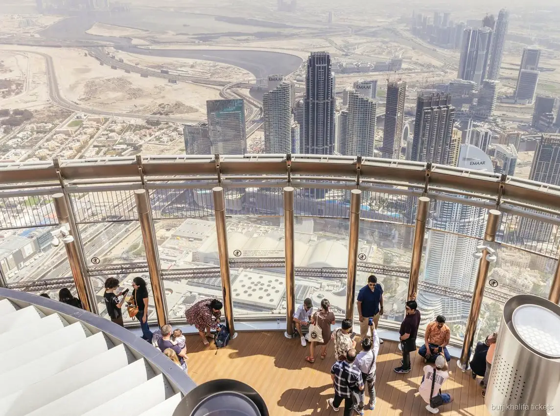 Burj Khalifa observation deck view included in the aquarium combo ticket