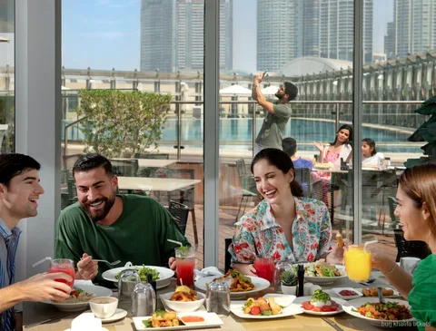 The Burj Club restaurant inbegrepen bij het Burj Khalifa dinerticket