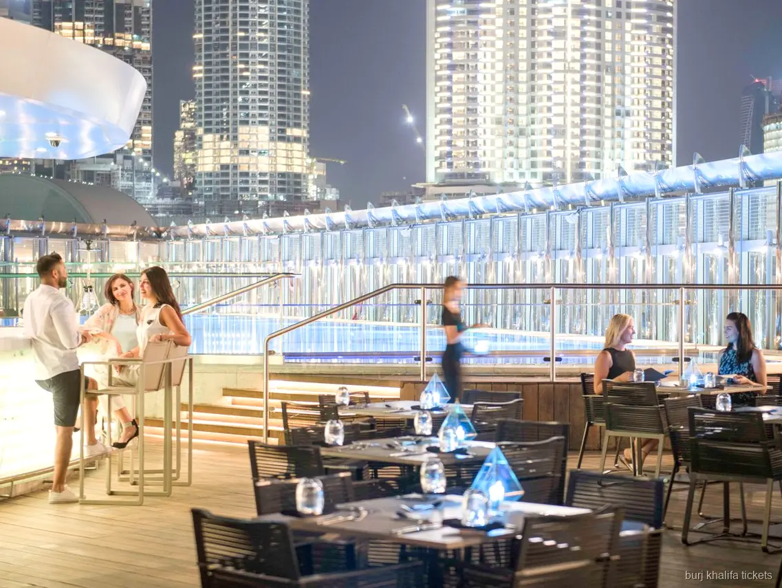 Observation deck view included before the meal on the Burj Khalifa dinner ticket