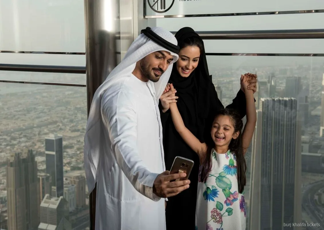 View of the Burj Khalifa from Sky Views Dubai observatory