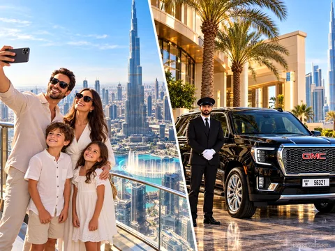 Traslado privado en SUV GMC incluido en la entrada al Burj Khalifa